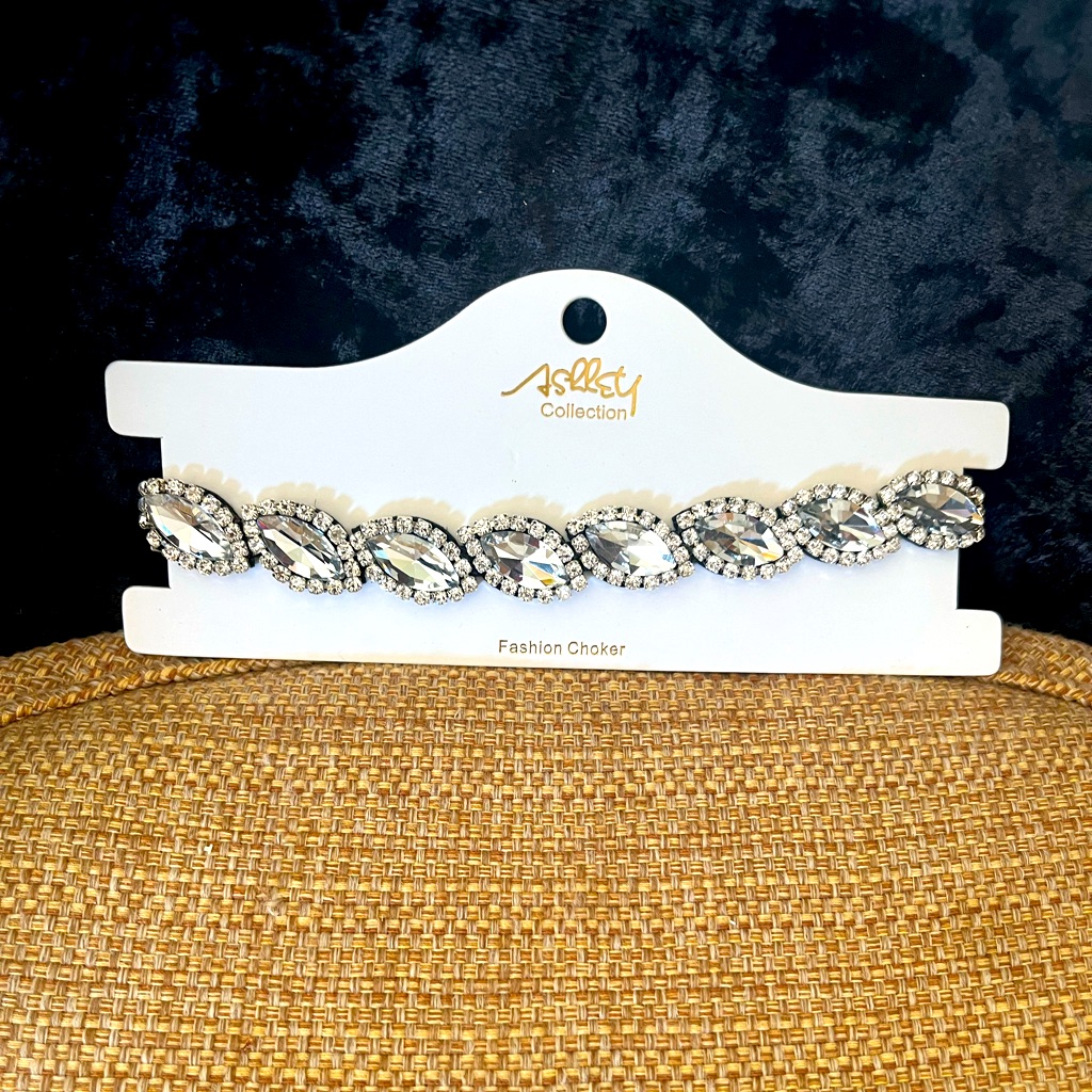 Silver On Silver Choker
